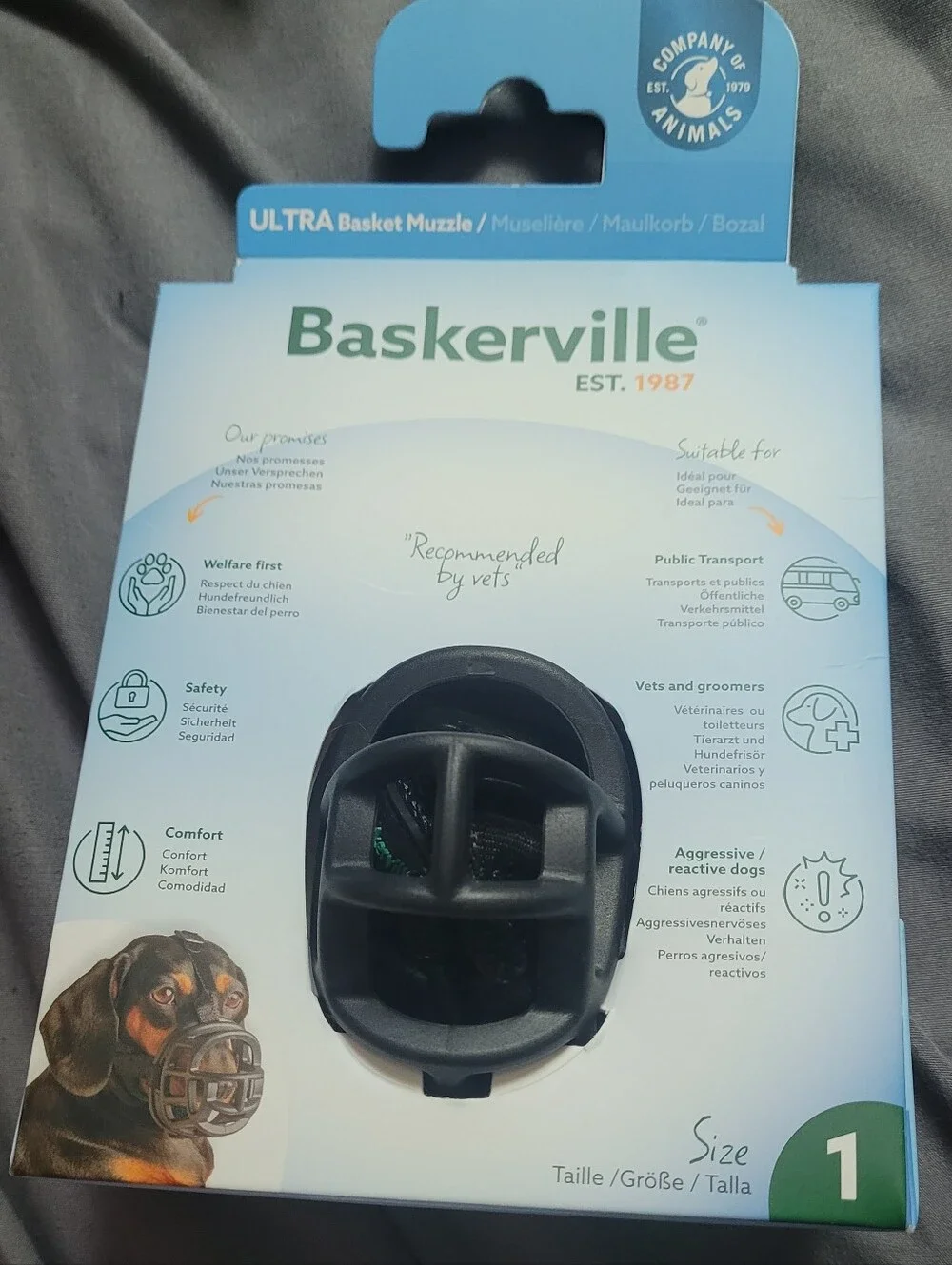 Custom Basket Muzzle sz 1